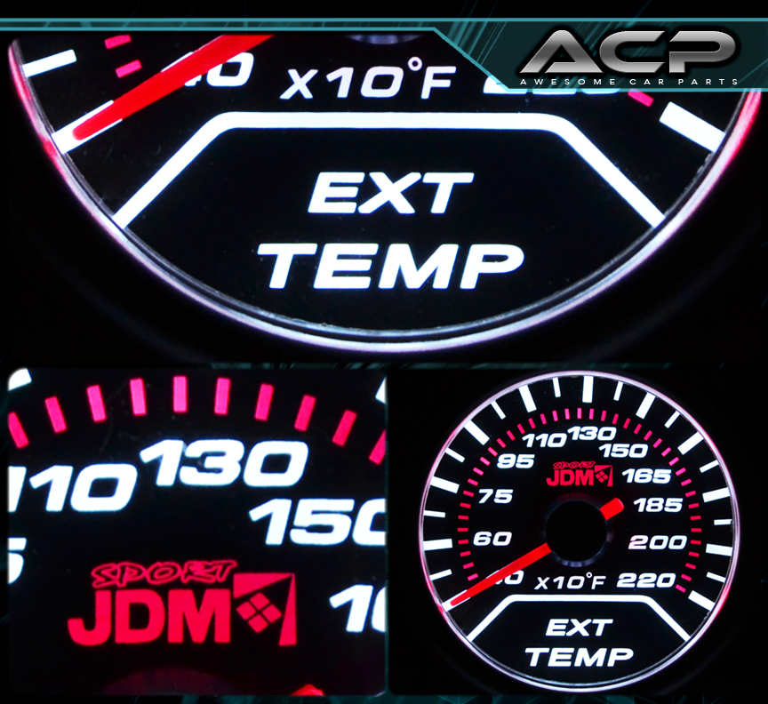 2" EXHAUST TEMPERATURE GAUGE ETG INDICATOR SMOKE BMW E36 E46 E90 E92