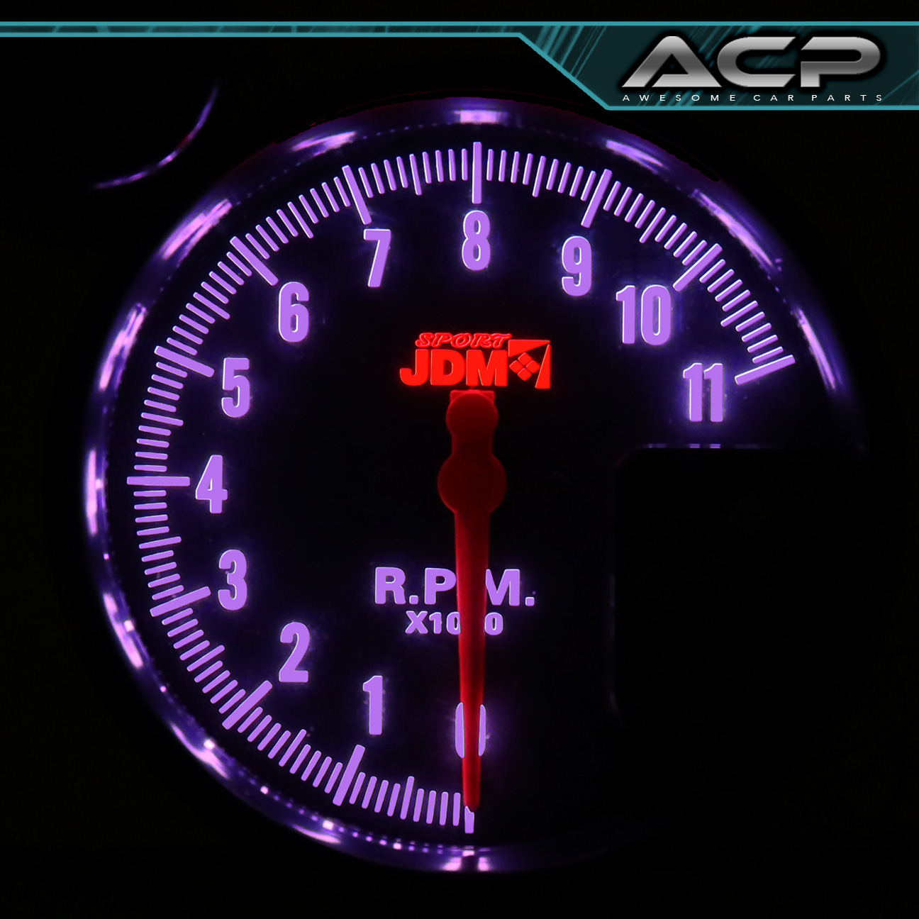 PERFORMANCE RACE 5" TACHOMETER 7 LED DISPLAY + SHIFT LIGHT GAUGE MAZDA RX7 FD FC