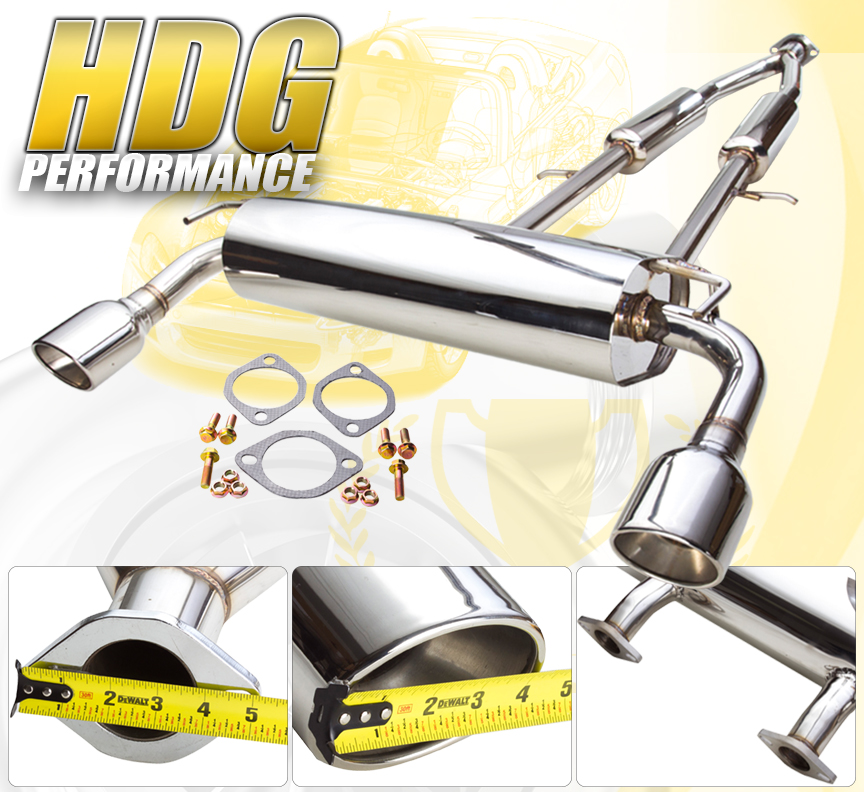 FIT 0713 INFINITI G35 G37 SEDAN 4 DOOR JDM DUAL MUFFLER EXHAUST SYSTEM