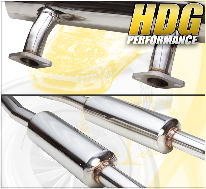 FIT 07-13 INFINITI G35 G37 SEDAN 4 DOOR JDM DUAL MUFFLER ...