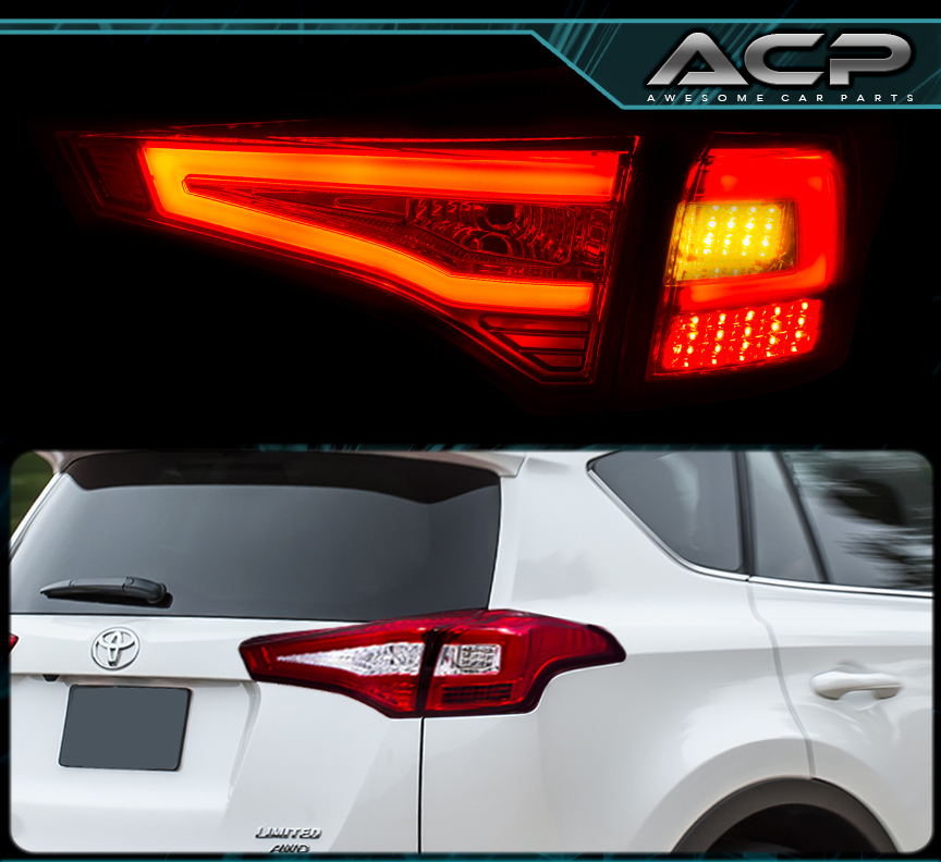 1315 TOYOTA RAV4 REPLACEMENT L.E.D STYLE BRAKE STOP TAIL LIGHTS LAMPS