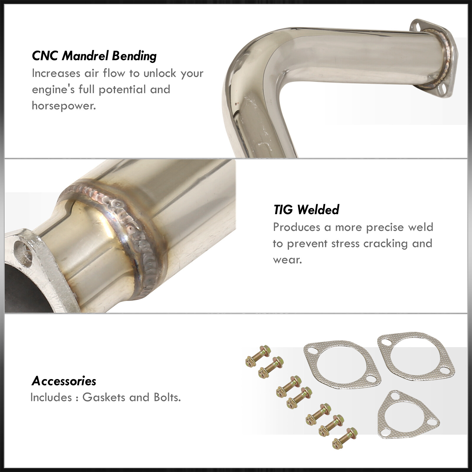 19922000 Honda Civic Eg Ek Em1 Performance 3" Catback Exhaust System