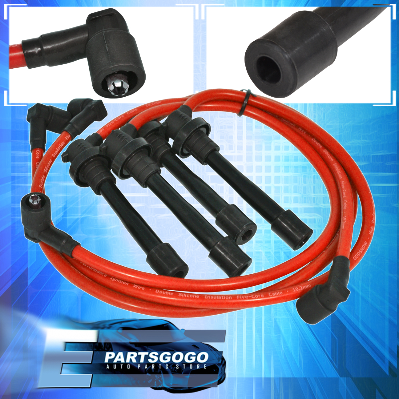 HONDA ACURA B16 B18 D15 D16 IGNITION SYSTEM SILICONE SPARK PLUG WIRE
