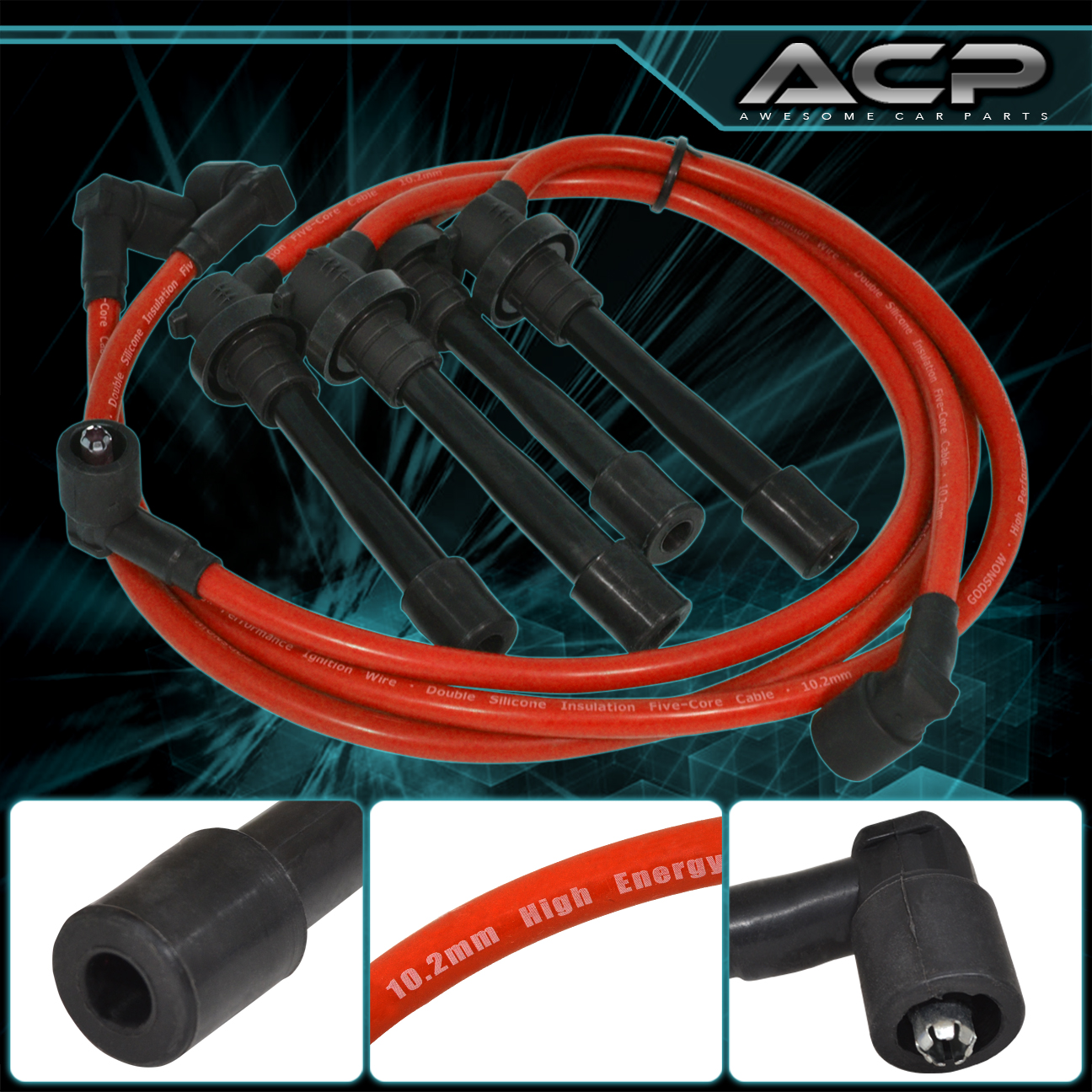 Honda Civic Acura Integra Jdm Racing Ignition Spark Plug Wire B16a B18C