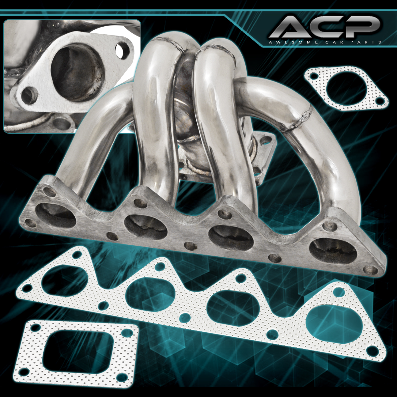 Acura Honda JDM B16 B18 B20 DOHC VTEC T3 Turbo Exhaust Manifold