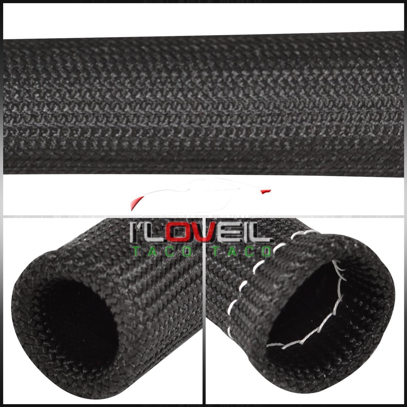 FOR BMW 6 PIECE 7" SPARK PLUG WIRE SHIELD SLEEVE INSULATION COVER