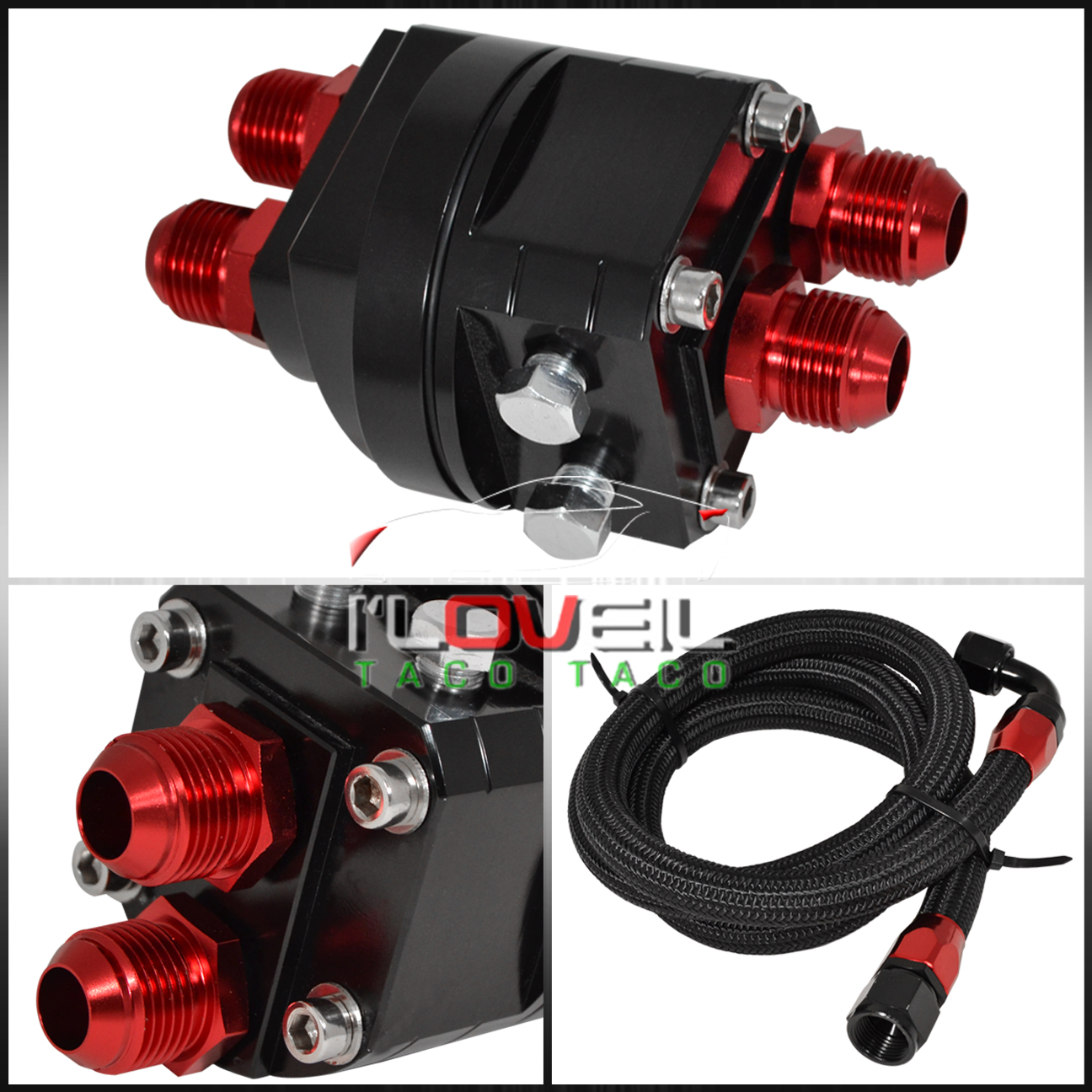 REAR DIFFERENTIAL HIGH FLOW OIL COOLER+FILTER RELOCATION KIT 18 ROW