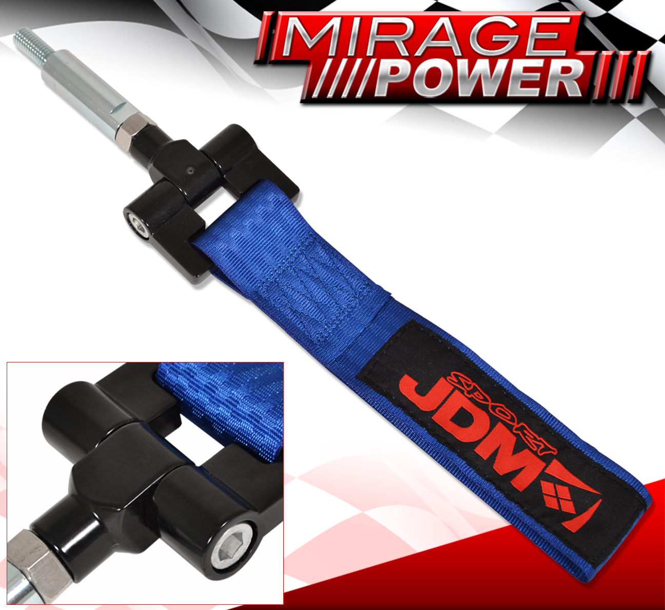 For Lexus IS250/IS350 06+ Towing Hook Strap+Screw On Bolt Threaded