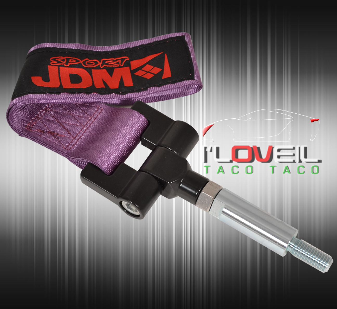 (JDM SPORT)0207 SUBARU WRX STI HEAVY DUTY NYLON TOW STRAP ADAPTER KIT