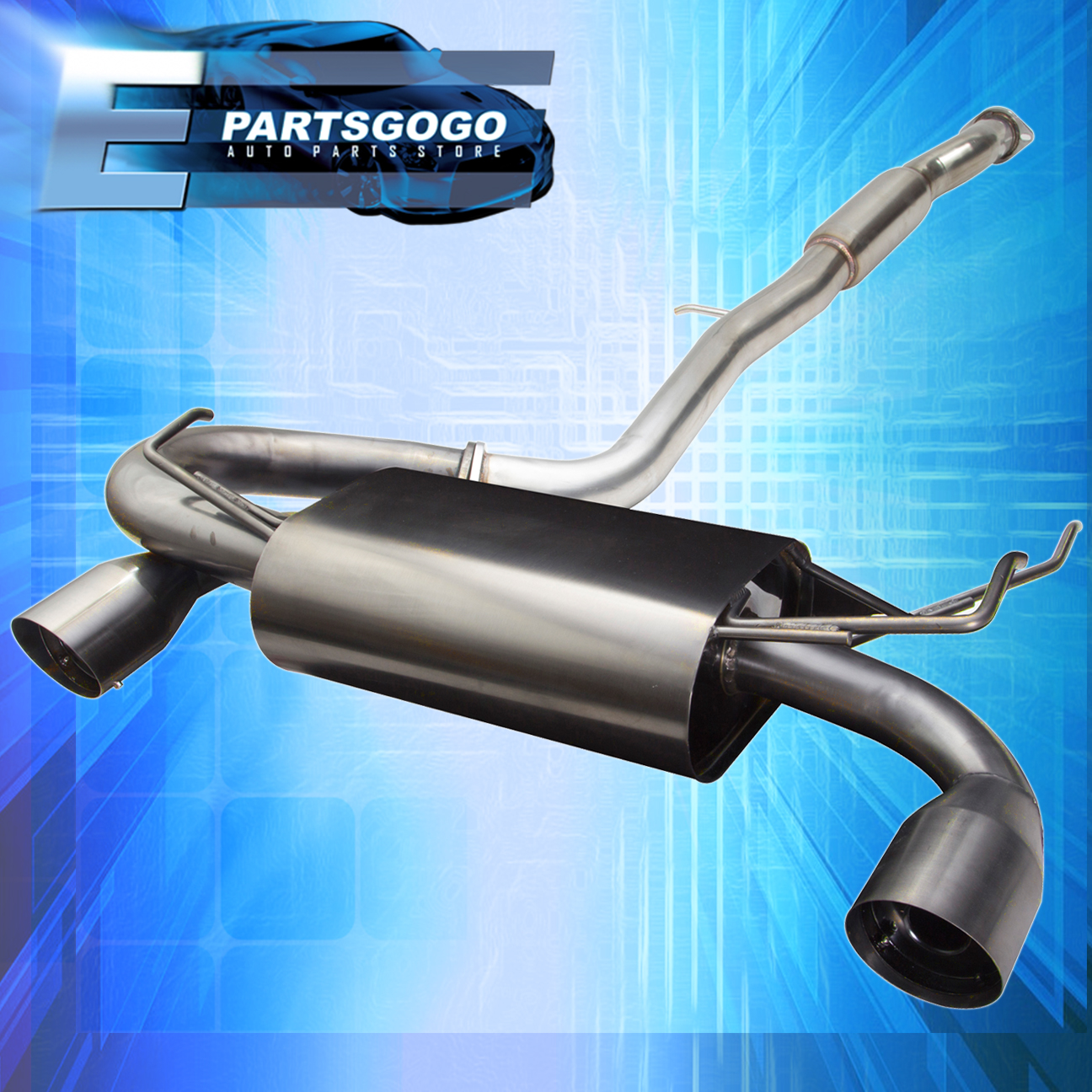 FOR 0307 G35 350GT COUPE JDM RACING DUAL MUFFLER CATBACK EXHAUST