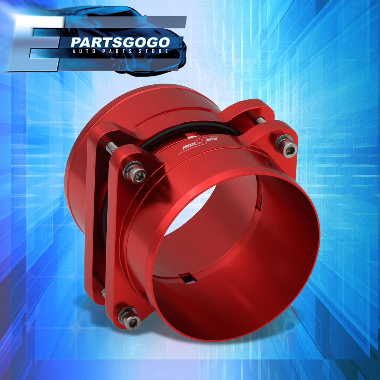 CHEVY GM BILLET ALUMINUM LS1 LT1 LT4 MASS AIR FLOW MAF ADAPTER INTAKE MOUNT RED eBay