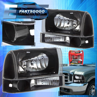 99 F350 Headlights >> For 99 04 Ford F250 F350 Super Duty 2 Pcs Black Housing Clear Headlights Xenon 99 F350 Headlights >> For 99 04 Ford F250 F350 Super Duty 2 Pcs Black Housing Clear Headlights Xenon