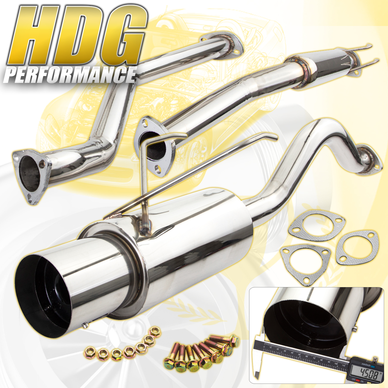 2004 honda civic lx exhaust system
