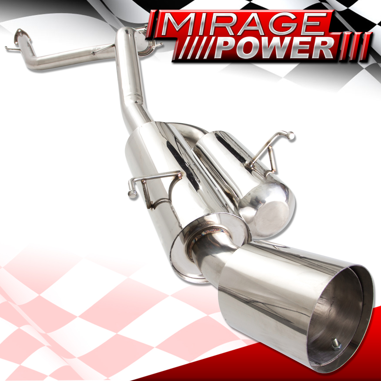 20112015 Honda CRZ ZF1 High Flow Stainless Catback Exhaust Sport