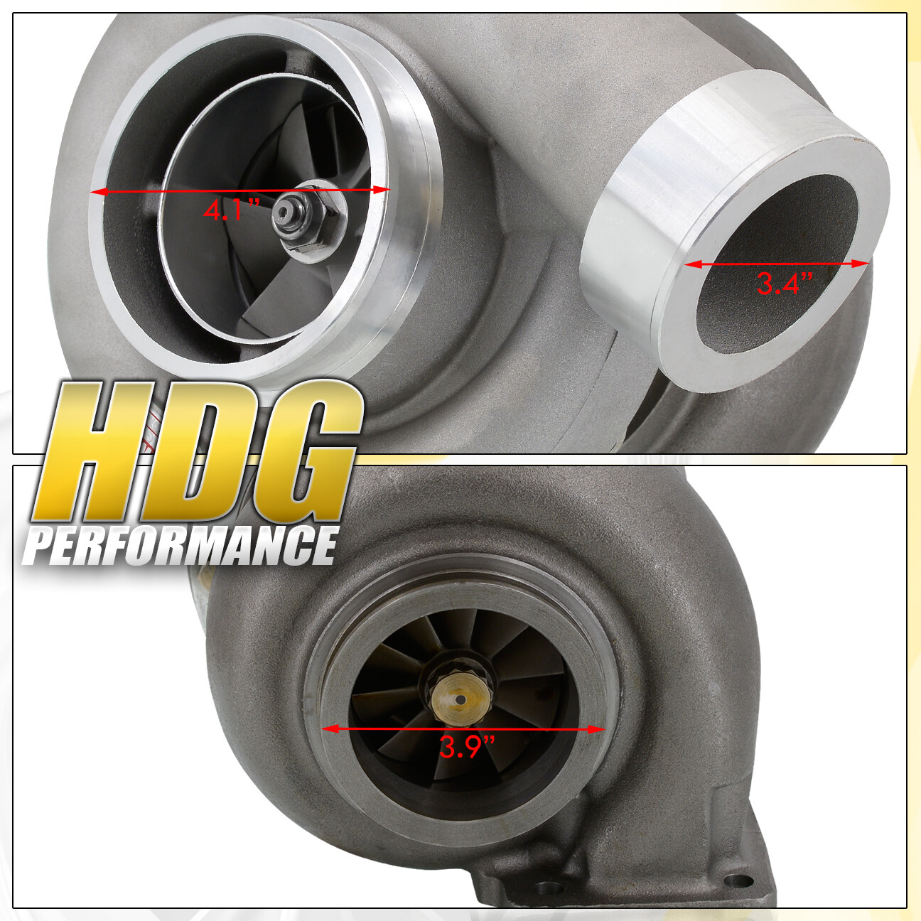 JDM Sport GT45 A/R .66 VBand Turbo Compressor Dual Outlet Turbine