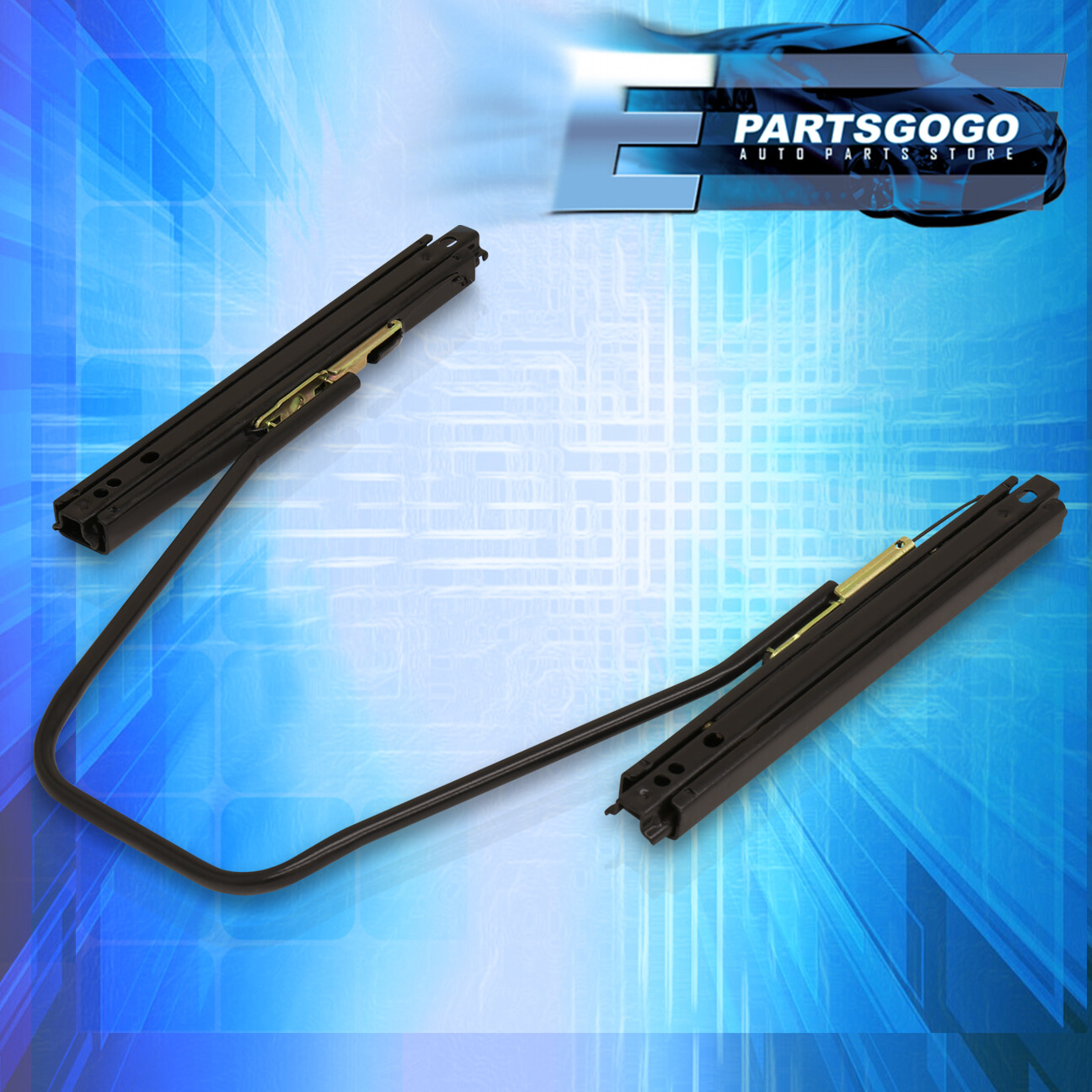 Single 1 Racing Seat Slider Rail Track Kit For Car Truck Suv Black eBay