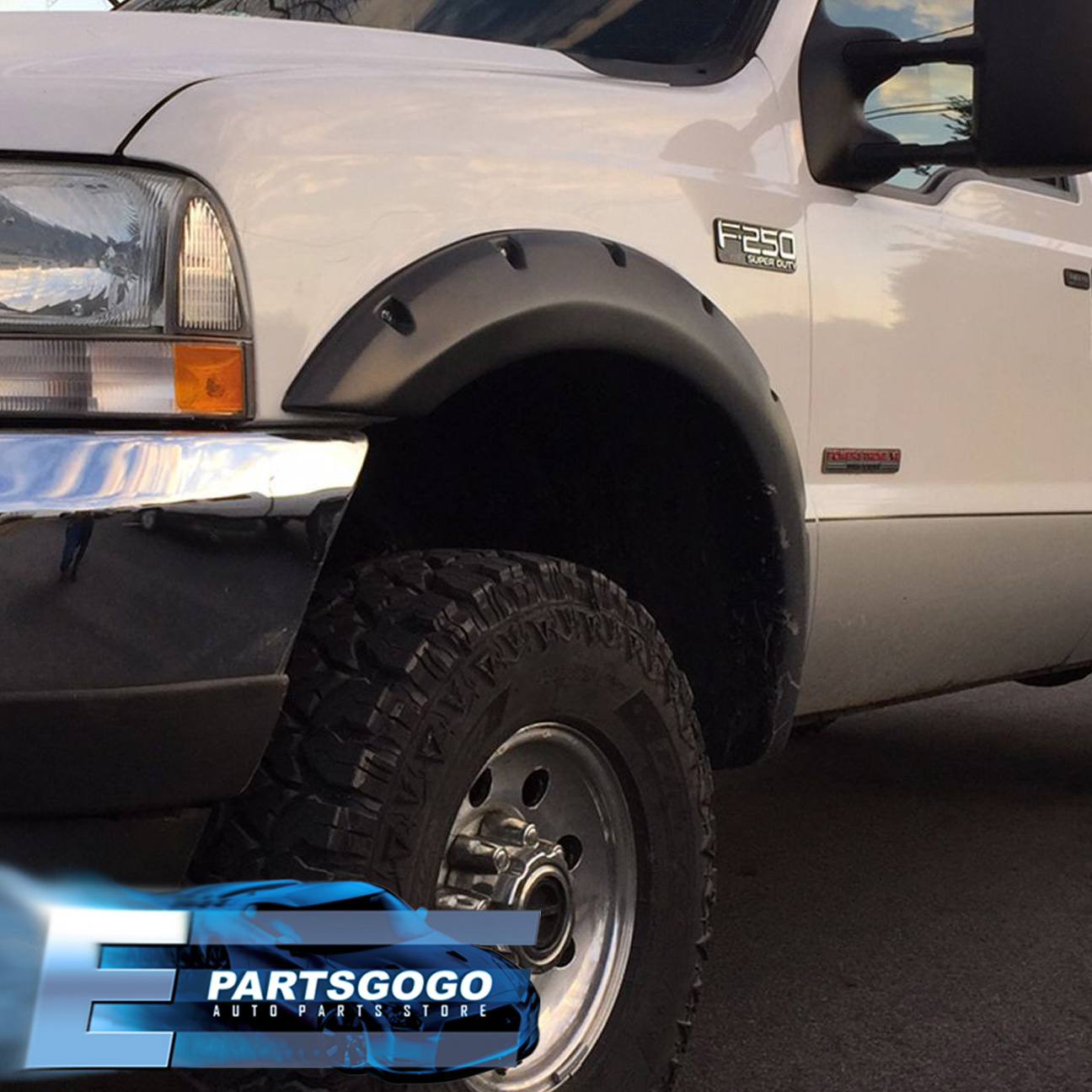 19992007 Ford F250/F350 Super Duty Pocket Rivet Style Wheel Well Fender Flares eBay