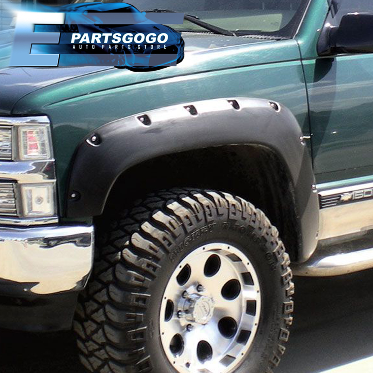 19881998 C/K C10 Pickup Paintable Pocket Rivet Style Wheel Well Fender