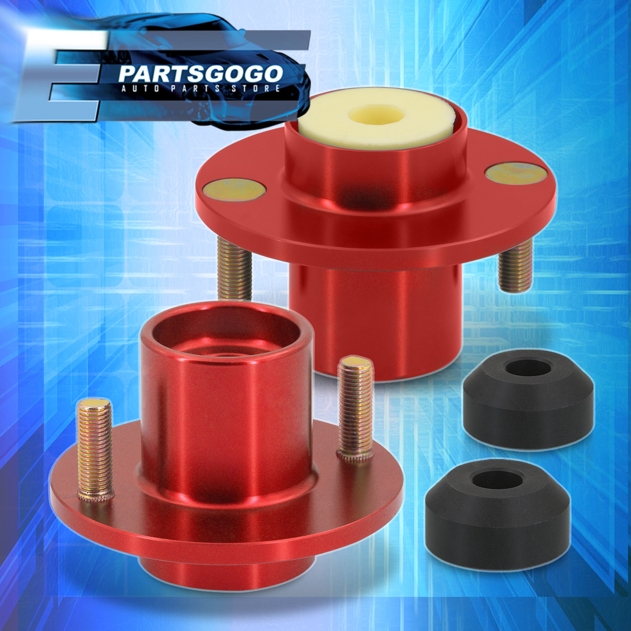 Honda Civic Del Sol Red Aluminum Suspension Coilover Shock Top Hat