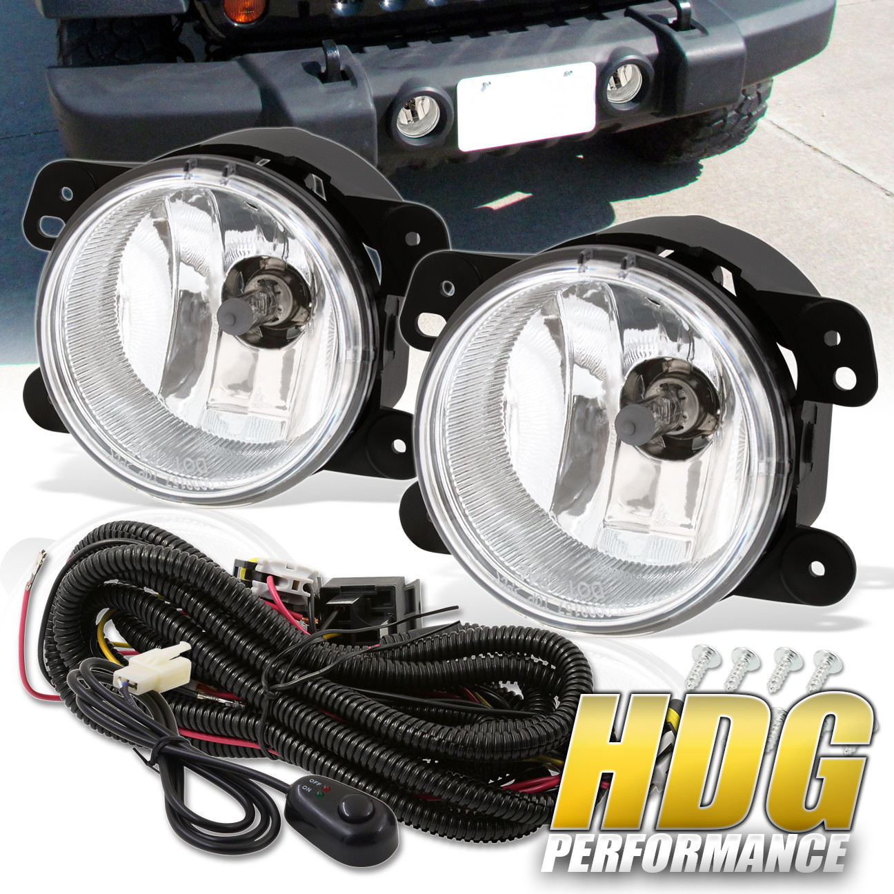 20062010 Chrysler PT Cruiser Front Bumper Chrome Housing Clear Lens