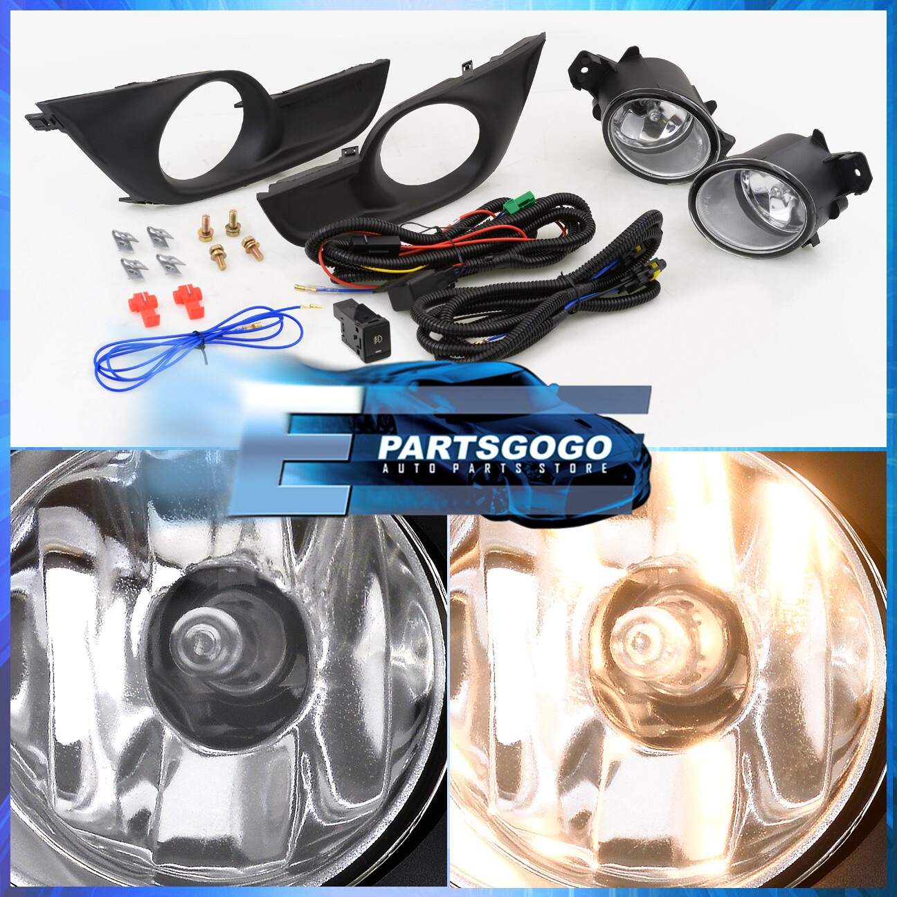 for 2013 2015 nissan altima 4dr fog lights clear lens fog light nissan altima 2015