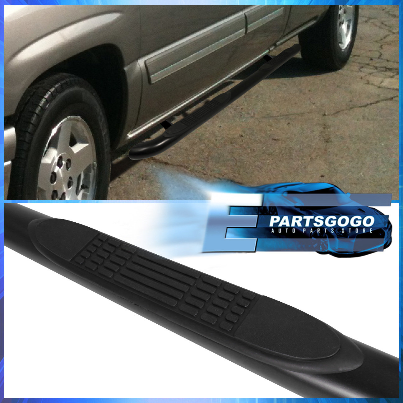 20082012 Ford Escape 3" Black Running Board Tube Nerf Side Step Bar RH