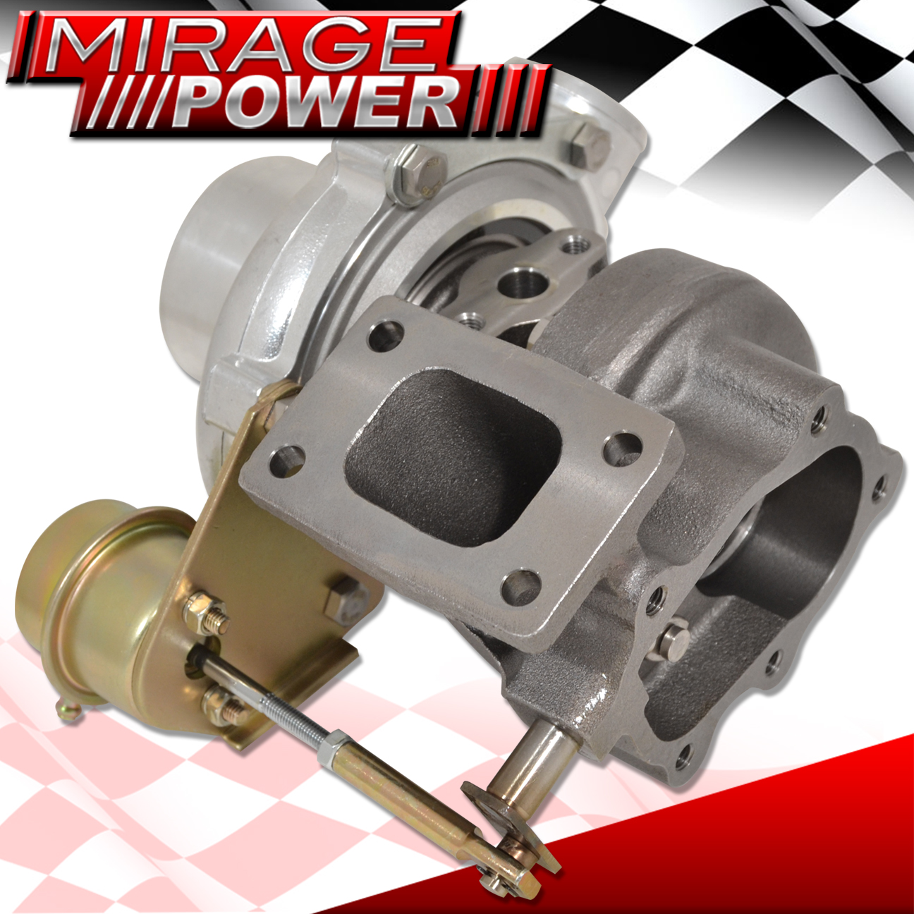 GT28 TURBO CHARGER +8PSI INTERNAL WASTEGATE T25 .86 A/R TURBINE