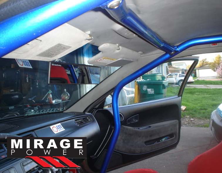 6POINT BLUE RACING ROLL CAGE SAFETY BARS FOR 19921995 HONDA CIVIC 3D