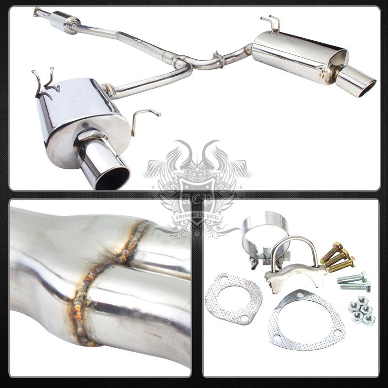 0914 Acura Tsx 2.4L K24 Racing Dual Stainless Exhaust Muffler System