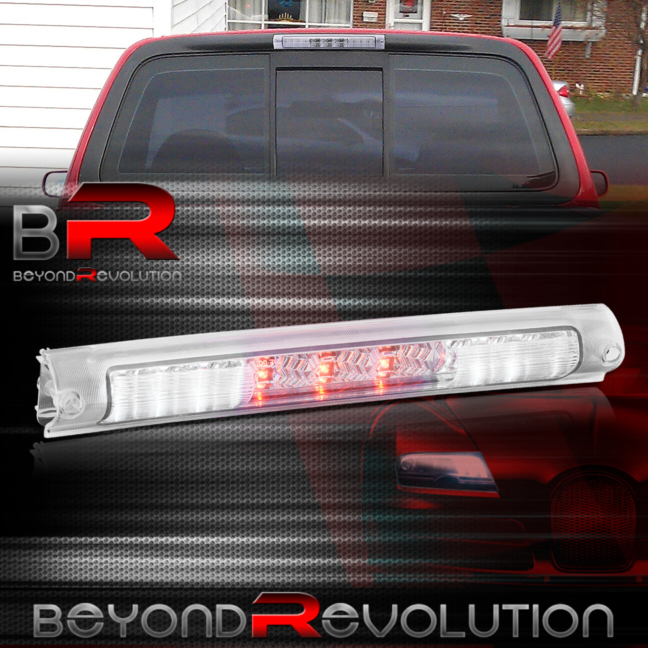 19972003 Ford F150 Truck Full Led 3rd Tail Brake Cargo Bed Light Lamp Chrome eBay