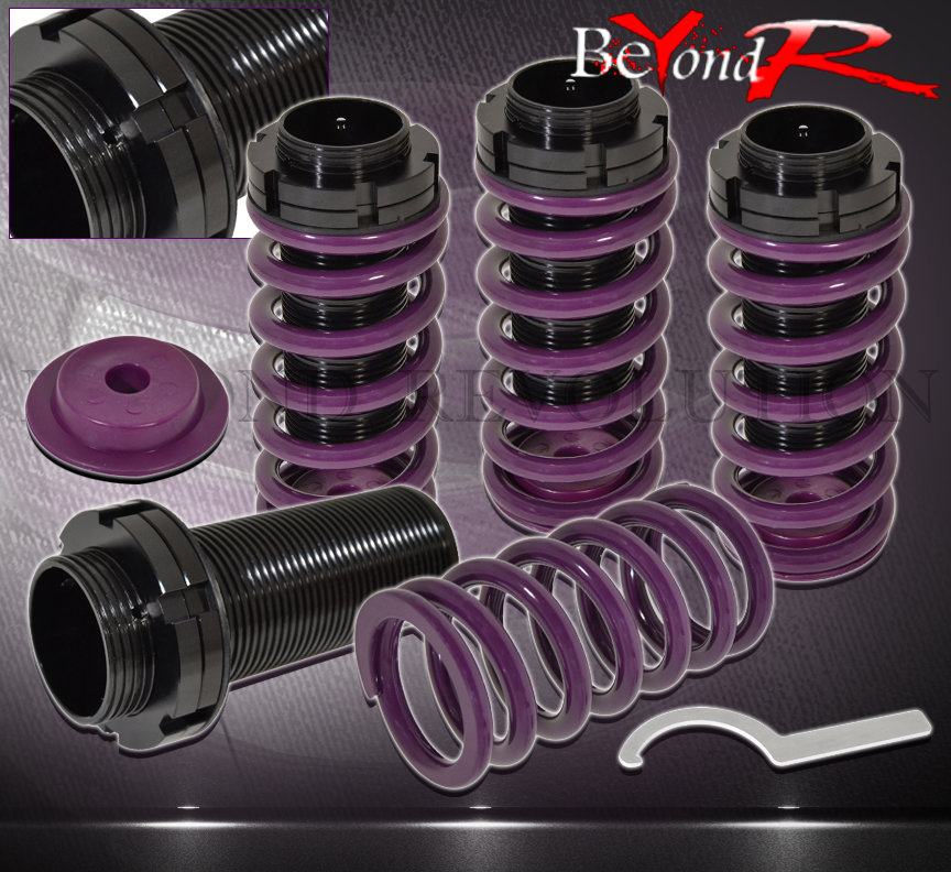 95-99 TOYOTA TERCEL HEIGHT ADJUSTABLE LOWERING PURPLE COILOVER COIL ...