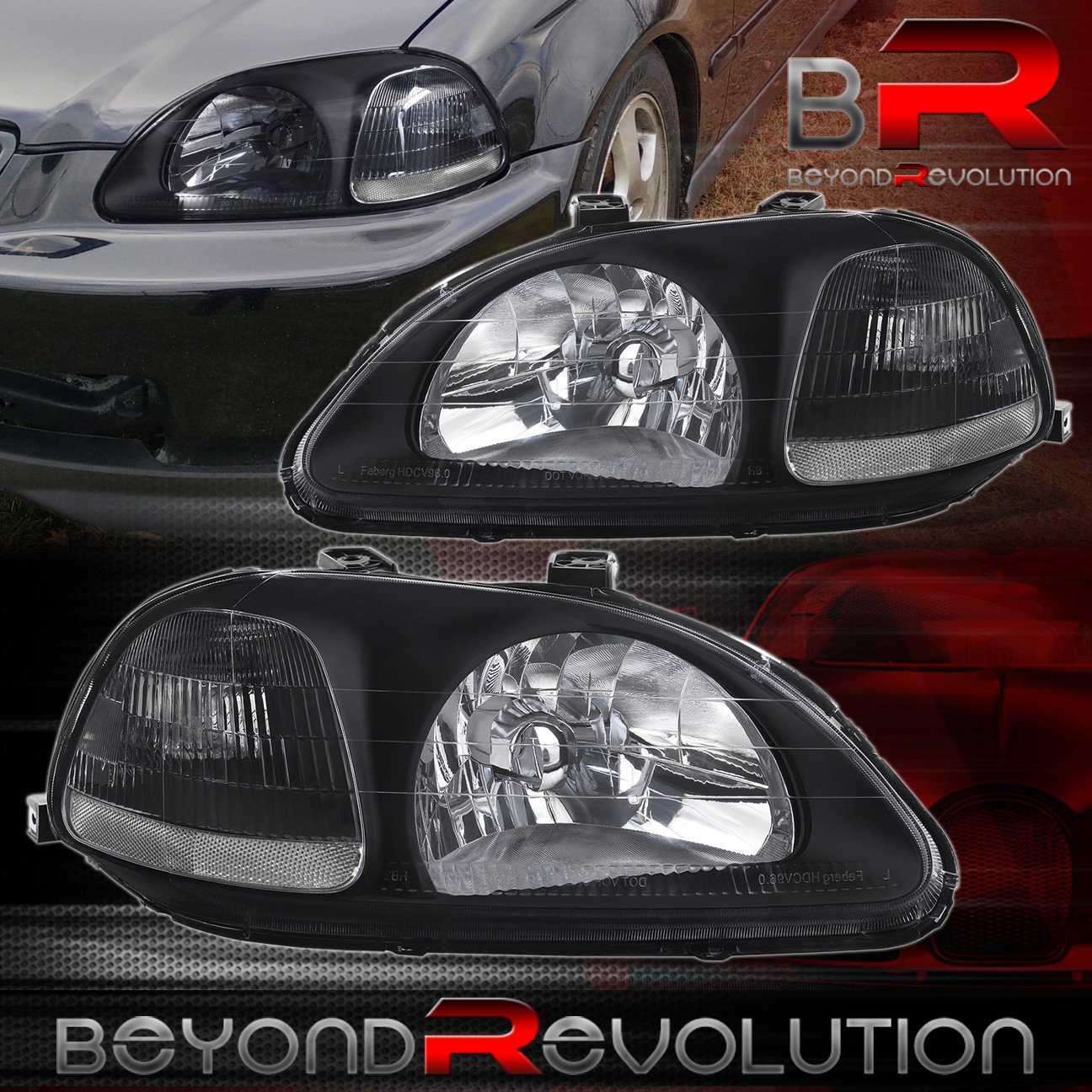 97 Honda civic dx headlight bulb #6