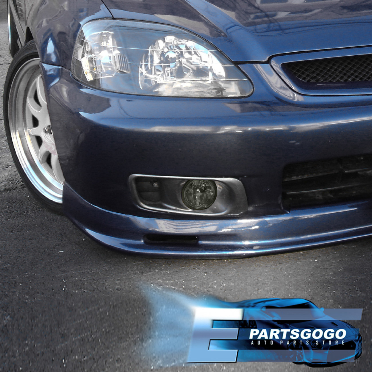 1999-2000 HONDA CIVIC LX DX EX SI DRIVING SMOKED LENS JDM FOG LIGHTS