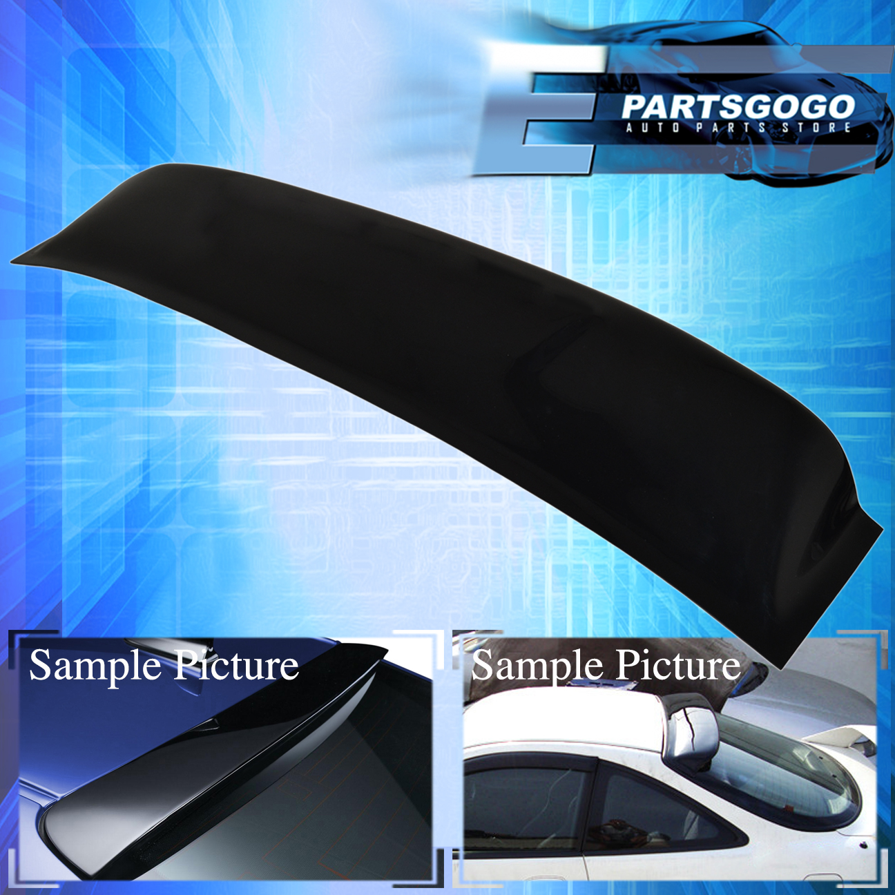 01 05 Honda Civic 4DR JDM Black Rear Roof Windshield Sun Shade Visor