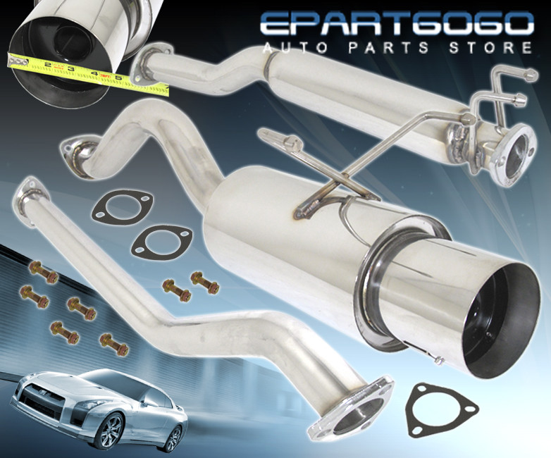 20022006 Acura Rsx Dc5 Base Stainless Steel Exhaust Catback System 4.5