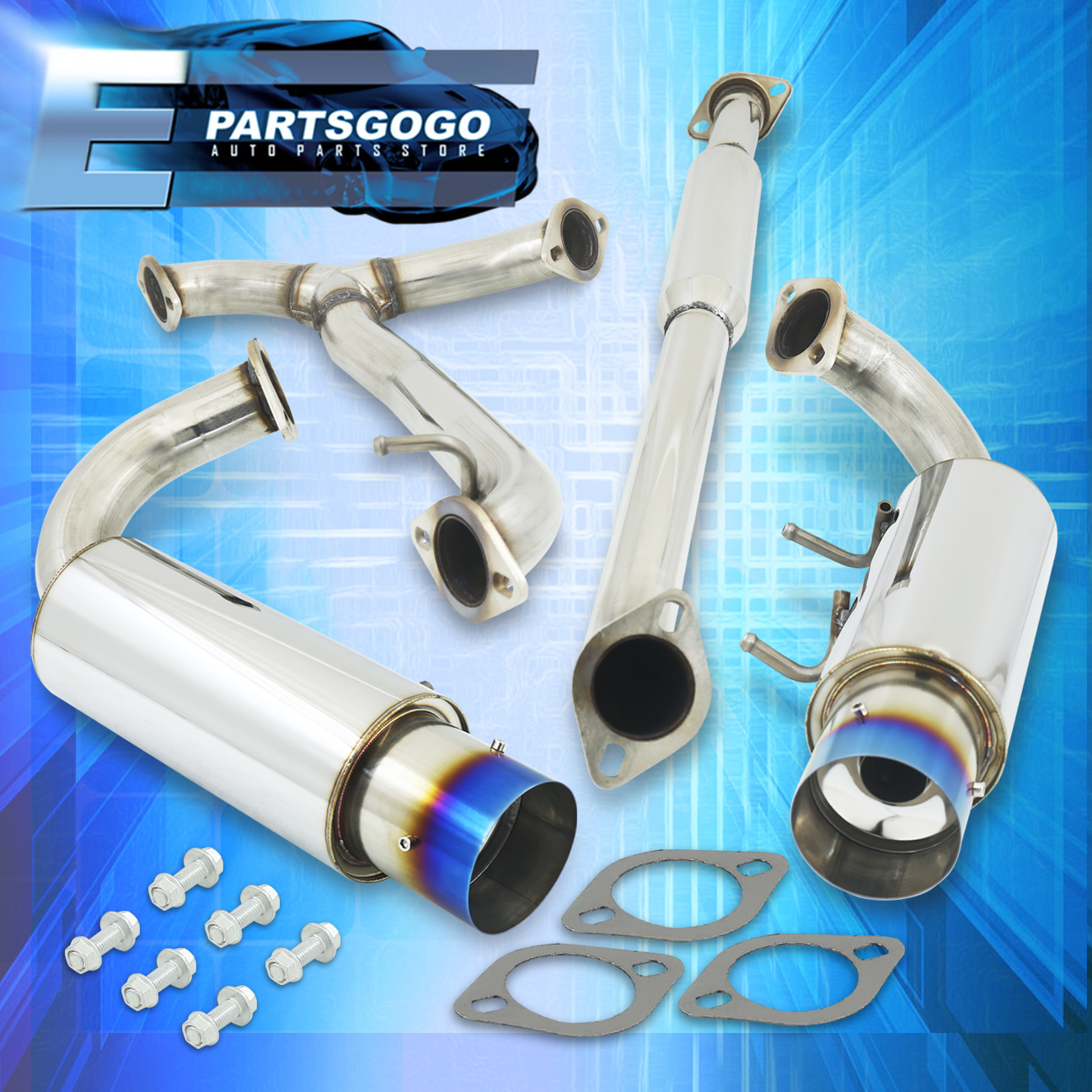 20132015 SCION FRS FRS / SUBARU BRZ DUAL 4" BURNED TIP CATBACK