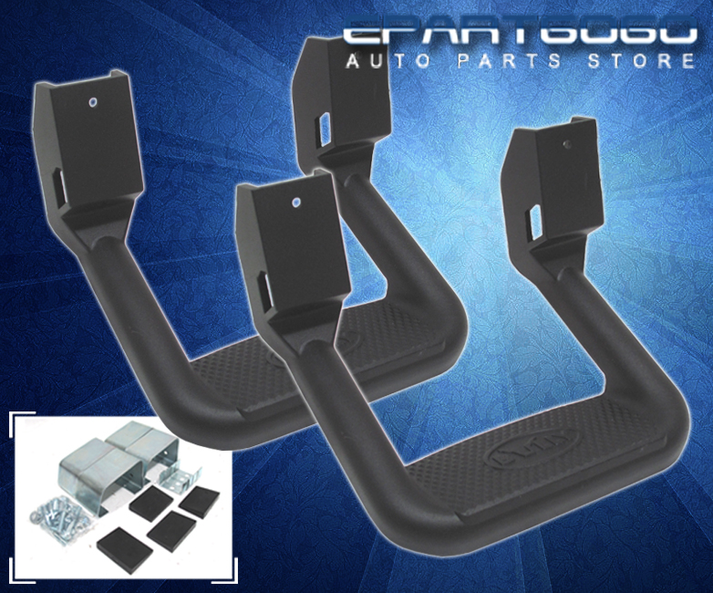 BULLY BLACK SIDE STEP BARS BLACK POWDER COATED STEP BARS FOR OFF ROAD