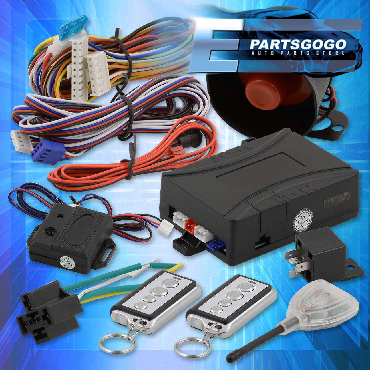Jdm Remote Starter Engine Start Car Alarm System With Siren Acura Integra Rsx