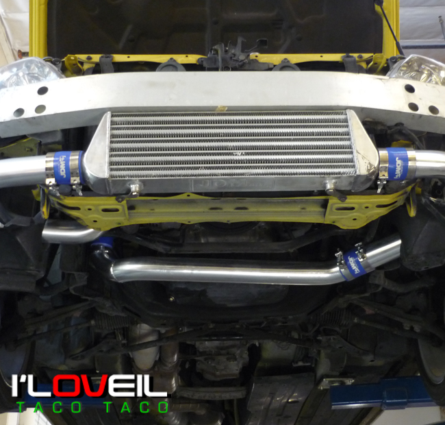0105 LEXUS IS300 3.0L FRONT MOUNT TURBO INTERCOOLER+ POLISH BOLT ON