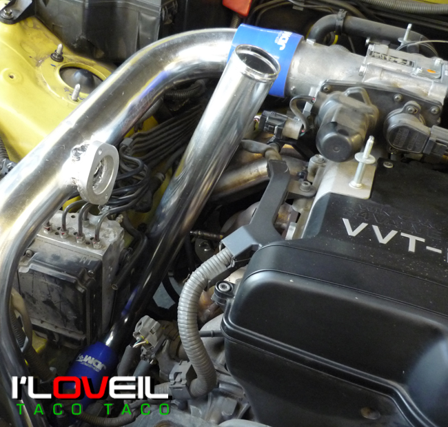 0105 LEXUS IS300 3.0L FRONT MOUNT TURBO INTERCOOLER+ POLISH BOLT ON