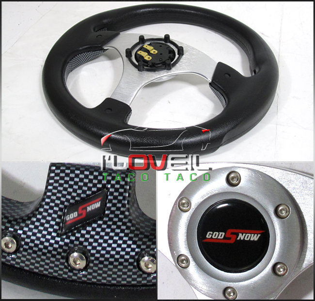 320Mm Carbon Removable Race Steering Wheel W/ 1.5" Quick Release & Horn Button eBay