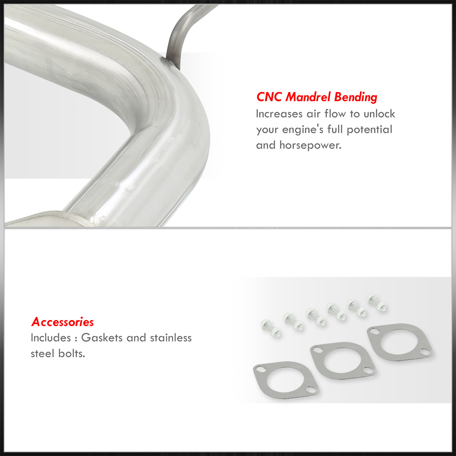 HIGH PERFORMANCE MUFFLER CATBACK EXHAUST SYSTEM 2.5 PIPE FOR 0003