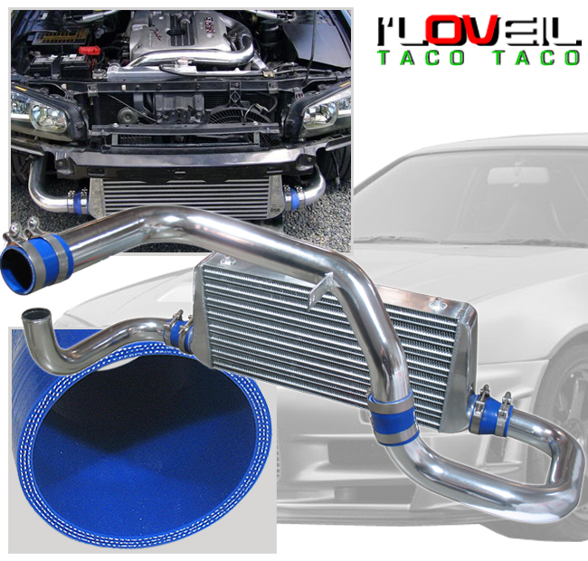 TURBO INTERCOOLER + BOLT ON PIPING KIT FOR RB20 RB25 SKYLINE R32 R33