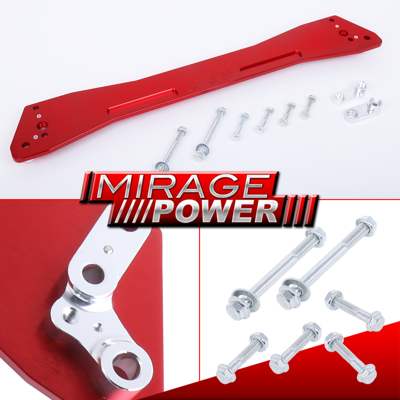 RED JDM REAR LOWER SUBFRAME BRACE ACURA INTEGRA 9093 9497 982001 DA