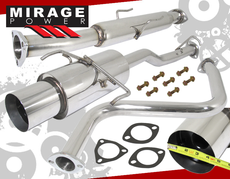 19972001 HONDA PRELUDE SH 4.5" TIP 2.25 PIPE CATBACK EXHAUST SYSTEM
