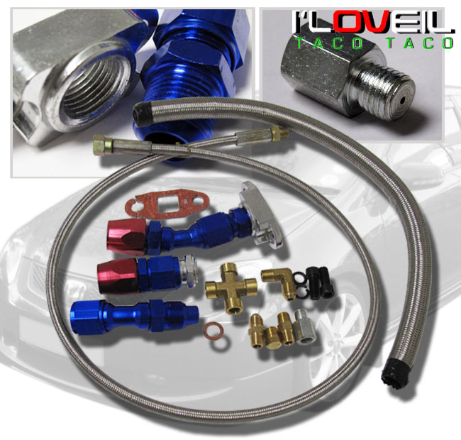 Kinugawa Turbo Oil Feed Line Kit Volvo740 760 940 w//Garrett T3T4 /& T03B T04B T04E