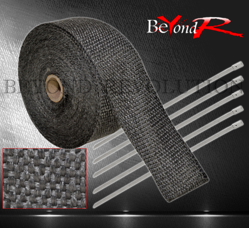 360/" 30Ft Down Header Test Pipe Heat Wrap Shield Cover Insulation Reduction