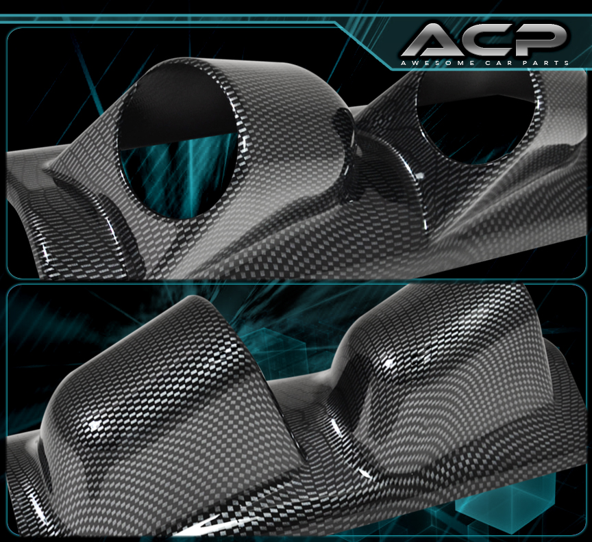 Left Lhd Pillar Dash Panel Mount Carbon Fiber Jdm 2 Gauge Pod Holder