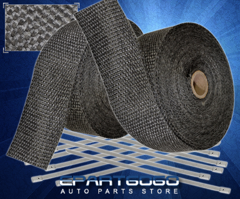 10M Thermal Shield Wrap Header Down Test Down Pipe Catback Muffler Exhaust Pr