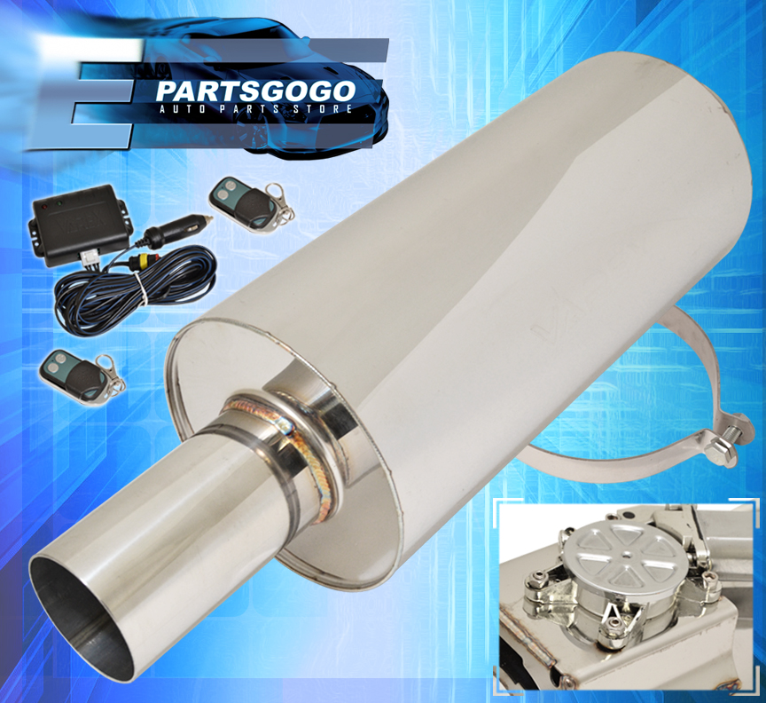 XFORCE VAREX UNIVERSAL MUFFLER ROUND 3.0" EXHAUST ADJUSTABLE REMOTE CONTROLLED eBay